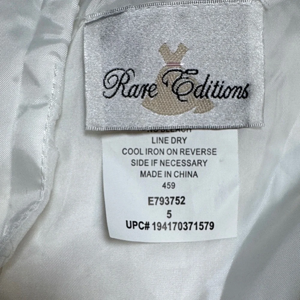 Rare Editions Ivory and Pink Formal Dress